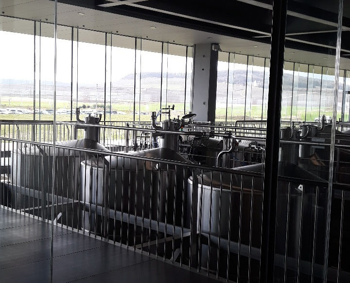 Première fermentation dans les cuves